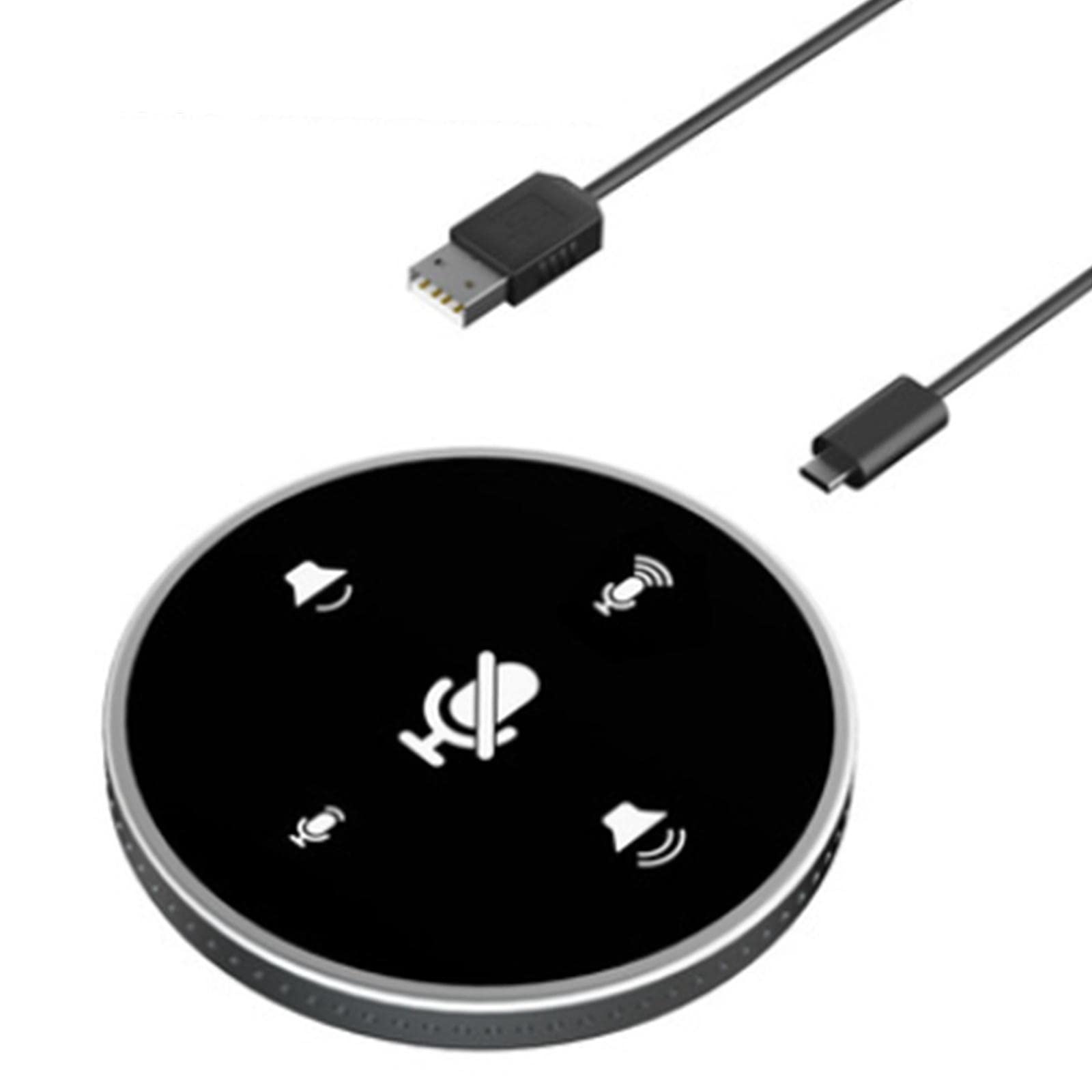 USB Conference Microphone w/Speaker Mic w/Mute for Desktop Computer Black |Microphones|Computers/Tablets & Networking-image-44