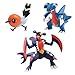 Bizak 30698538 Pokémon - Evolucion Mega-Garchomp, Fletchling y Gabite, pack de 3 unidades, modelos surtidos