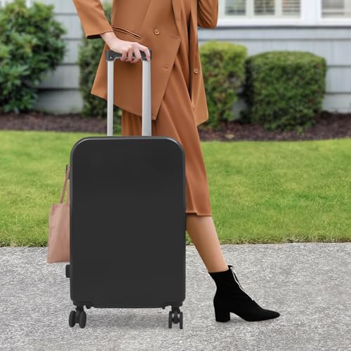 Carry-On Luggage, 24" Travel Luggage Suitcase with USB Port/Cup Holder/Password Lock, Black Hardshell Luggage with Wheels for Students, Business People, Tourists2