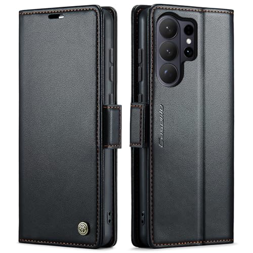 Newhalper Wallet Case Designed for Samsung Galaxy S26 Ultra 6.9 inch [Card Holder][RFID Blocking][Premium PU Leather] Flip Phone Cover for Samsung S26 Ultra (Black)