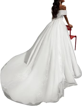 Women V Neck Wedding Dresses for Bride Satin Beach Bridal Gowns with Train Boho Elegant Floor Length DR0108 DR