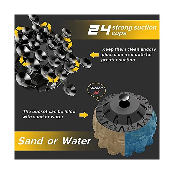 Freestanding-Punching-Bag-71-260lb-Heavy-Boxing-Bag-with-24-Suction-Cup-Base-Stand-Kickboxing-Bag-for-Gym-Home-Office Freestanding Punching Bag 71"-260lb Heavy Boxing Bag with 24 Suction Cup Base-Stand Kickboxing Bag for Gym Home Office (Black, 71")