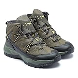 ASIAN Men's Everest-21 Sports Trekking & Hiking,Walking Hi-Neck Shoes with Rubber Outsole & Memory Foam Insole Lace-Up Shoes for Men's & Boy's (OLIVENLK)-UK-12