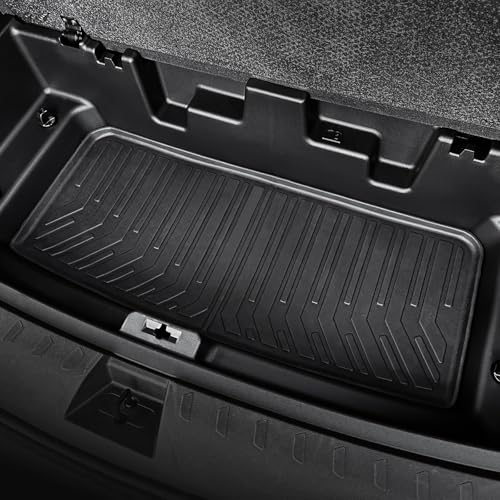 Image of Floor Mats for Chevy Traverse 2018-2023, All Weather Floor Mats Trunk Cargo Liner with Backrest Protectors Accessories, Full Coverage Set (Fit 7 Seats)