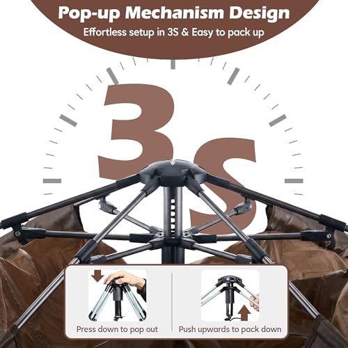 Carpa automática hexagonal para camping 4 personas miniatura 3