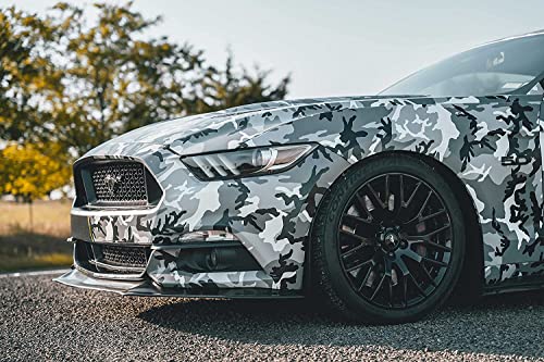 Image of VViViD Snow Camouflage Vinyl Car Wrap Adhesive DIY Air Release Roll (1ft x 5ft)