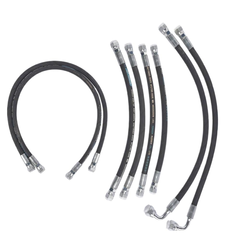 Aadzeafxq Onecolor Full Hydraulic Hoses Kit Ap03 8 * 7J303-76610 Compatible With La350a La401 La402 Loader