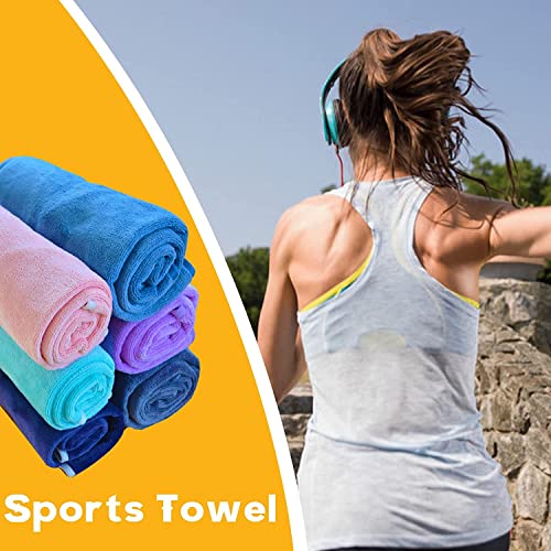 Image of Microfiber Gym Towels Bigger Size Super Soft for Exercise Fitness, Sports