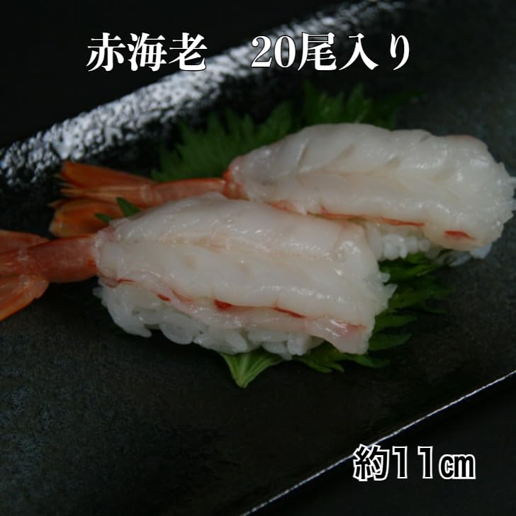 Amazon.co.jp: 【寿司総合卸売スシックス】赤海老 20尾 寿司ネタ 9L お