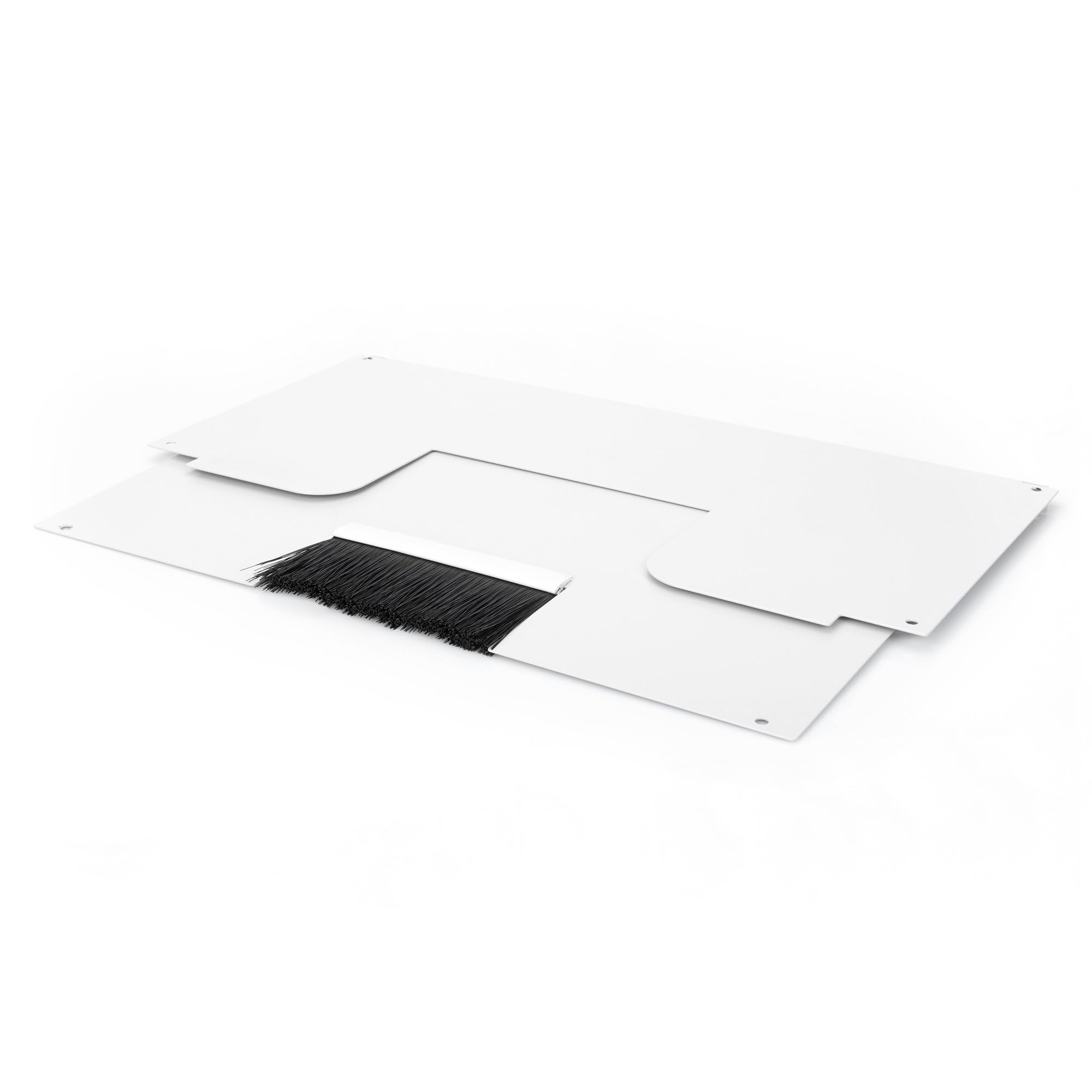 DIGITUS Top or Base closing Panel for Patch bracket with Brushed Cable Entry, Grey (RAL 7035)
