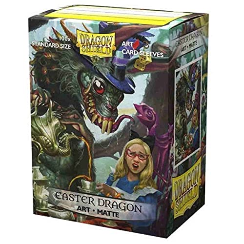 Dragon Shield Sleeves - Limited Edition Matte Art: Easter Dragon 2021 100 CT â€“ MGT Card Sleeves are Smooth & Tough â€“ Compatible with Pokemon, Yugioh, & Magic The Gathering Card Sleeves