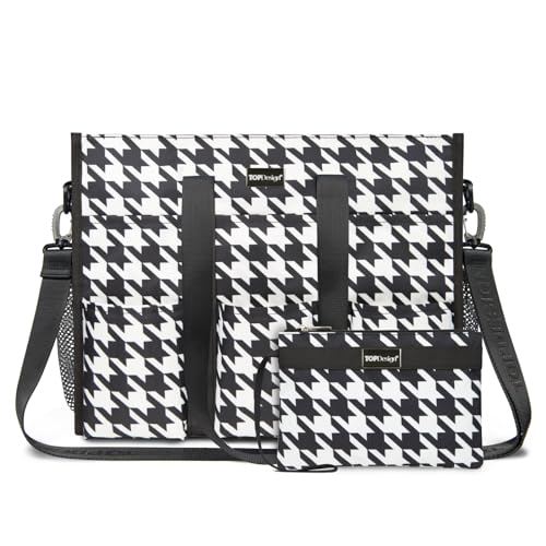 TOPDesign Utility Water Resistant Tote Bag with 22 Exterior &