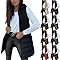 Générique Manteaux Sans Manches Femme Veste à Capuche Décontractés Chaud Gilet Waistcoat Mode Automne Hiver Longues Outercoat avec Poches