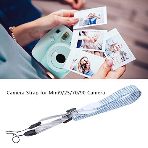 SALUTUYA Kamera-Lanyard, Kameragurt, leichtes PU-Leder, 1,2 m, Bequeme Installation für Mini9-Kamera(grüne Streifen) – Bild 3