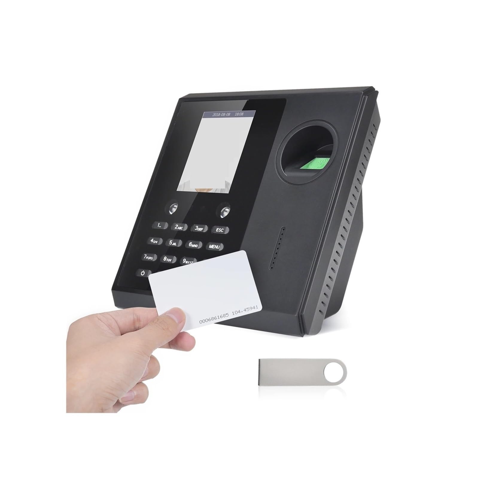 Rilevatore Presenze, Orologio biometrico for la rilevazione e presenze, porta USB di rete, dati for l'orologio for ufficio, macchina for la rilevazione e presenze