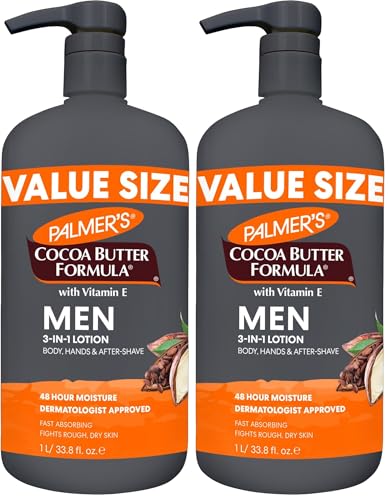 Palmer's Men's Face & Body Moisturizer, Cocoa Butter Formula (33.8 Oz) Detail