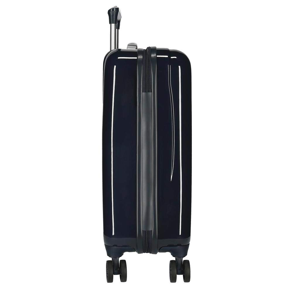 Marvel Spiderman Action Valise Trolley Cabine Bleu 37x55x20 cms Rigide ABS Serrure à combinaison 34L 2,6Kgs 4 roues doubles Bagage à main