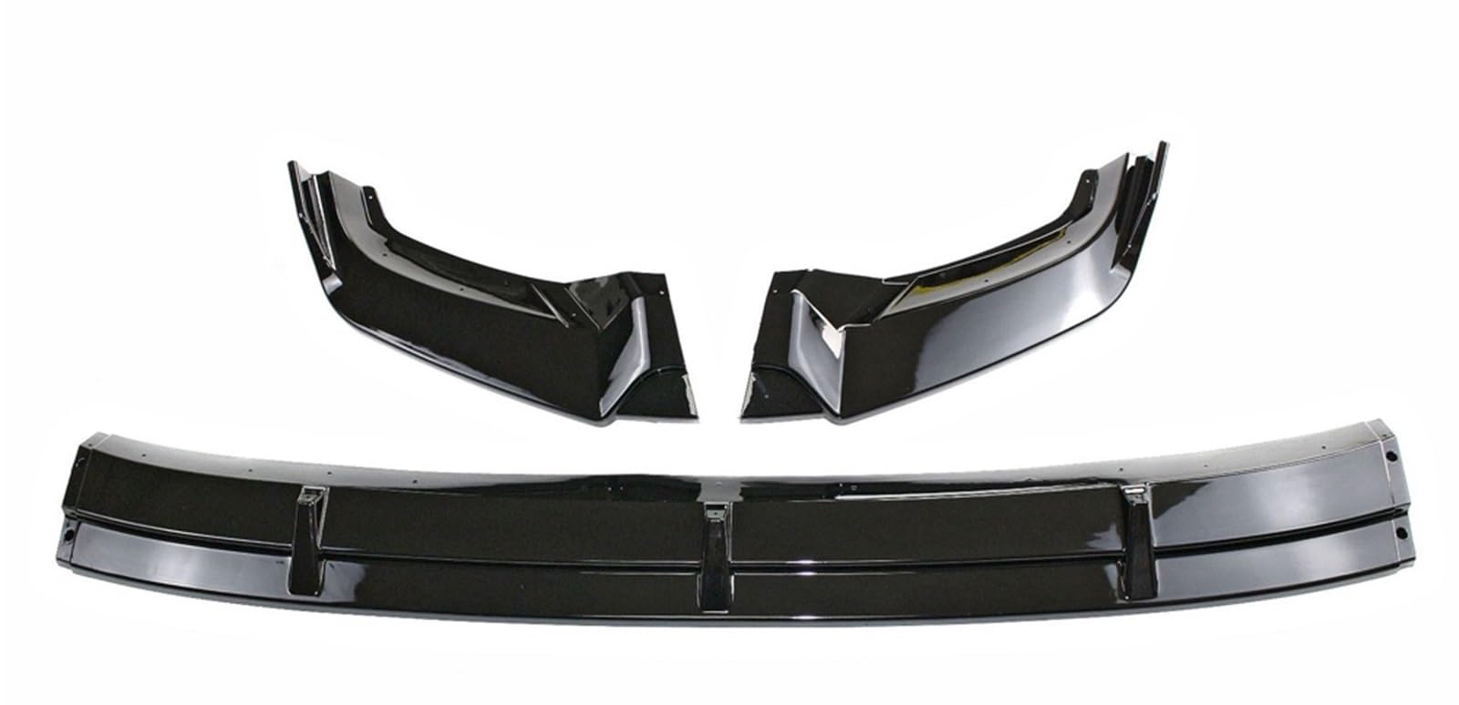 Spoiler Paraurti Anteriore Per VW Tiguan MK2 R-Line 2017-2020 - Nero Lucido O Effetto Carbonio