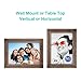 RPJC 5x7 Picture Frames Made of Solid Wood High Definition Glass for Table Top Display and Wall Mounting Photo Frame Carbonized