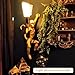 HuaShuani Monkey Wall Lamp, Creative Monkey Shape Plug in Wall Sconces, Resin Retro Indoor Decorative Animal Light Fixture for Bedroom, Living Room, Childrens Room and Home Decoration