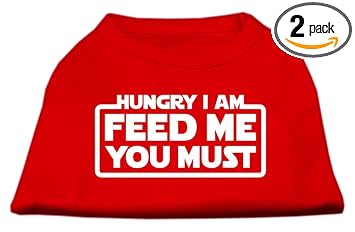 Mirage Pet Products Hungry I am Screen Print Shirt Red XS (8)