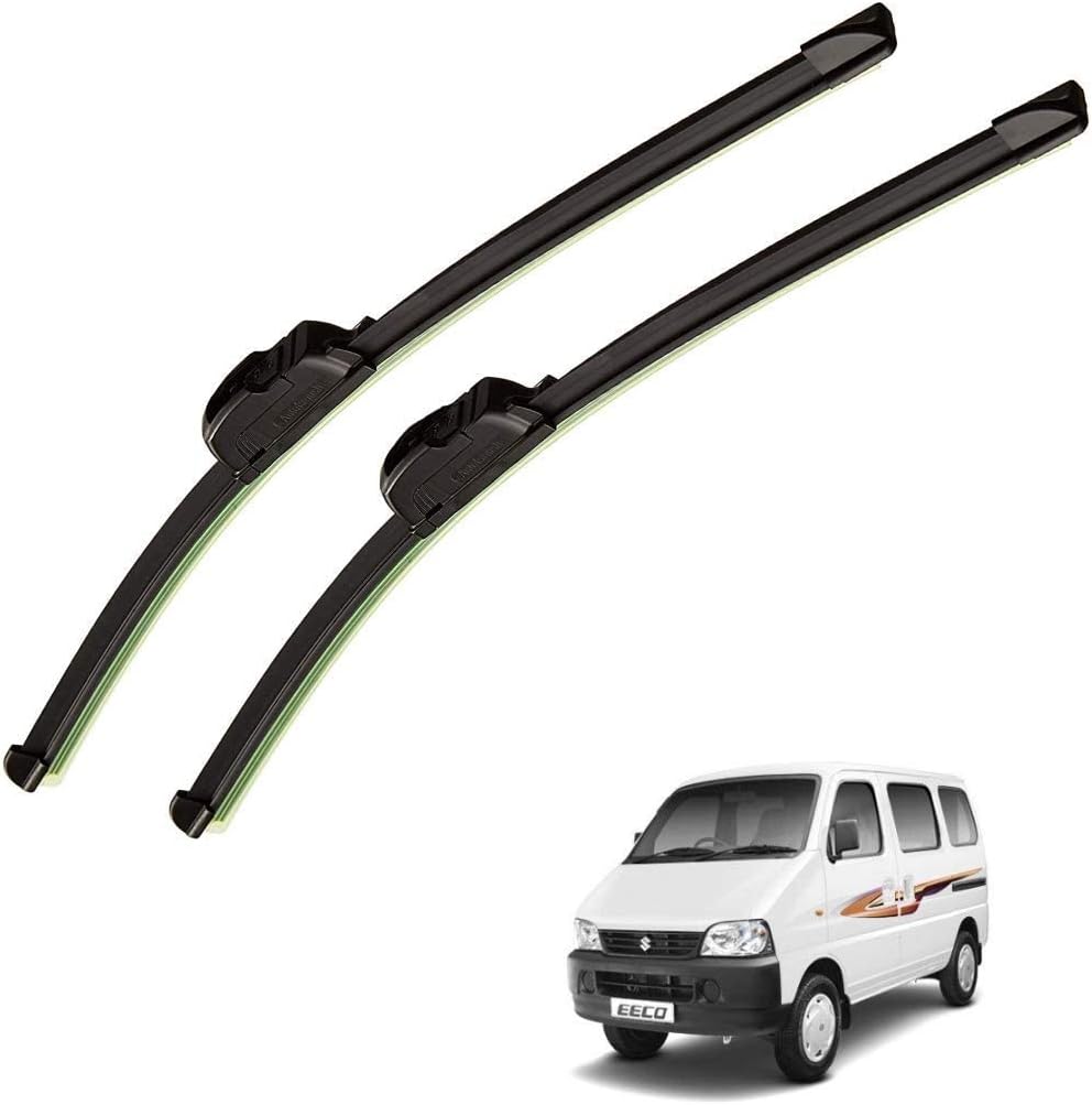 Auto Hub Car Wiper Blade Compatibility with Maruti Suzuki Eeco - Set of 2 Pcs (D-16,P-16)