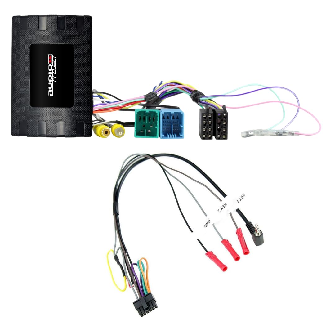 Audioproject A400.3-19 - CAN Bus Adapter + Basis Lenkradfernbedienung für FIAT Ducato 8 ab 2021 mit 5 Zoll 7 Zoll oder 10 Zoll für Autoradio Pioneer Kenwood JVC Alpine u.a.