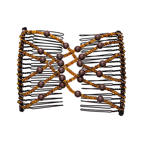LOVEF 4Pcs Professional Hair Comb Ladies Magic Beads miniatura 2