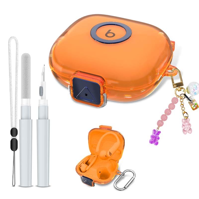 [Secure Lock] for Beats Powerbeats Pro 2 Case Cover (2025), LAKSDIURT Soft TPU Shockproof Protective Clear Case for Beats Powerbeats Pro 2 Accessories