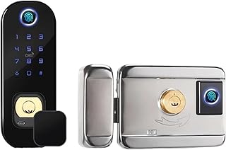 Fechadura biométrica de dupla impressão digital sua, porta inteligente com borda Wifi Eletrónica sem chave For exterior confortável eficiente