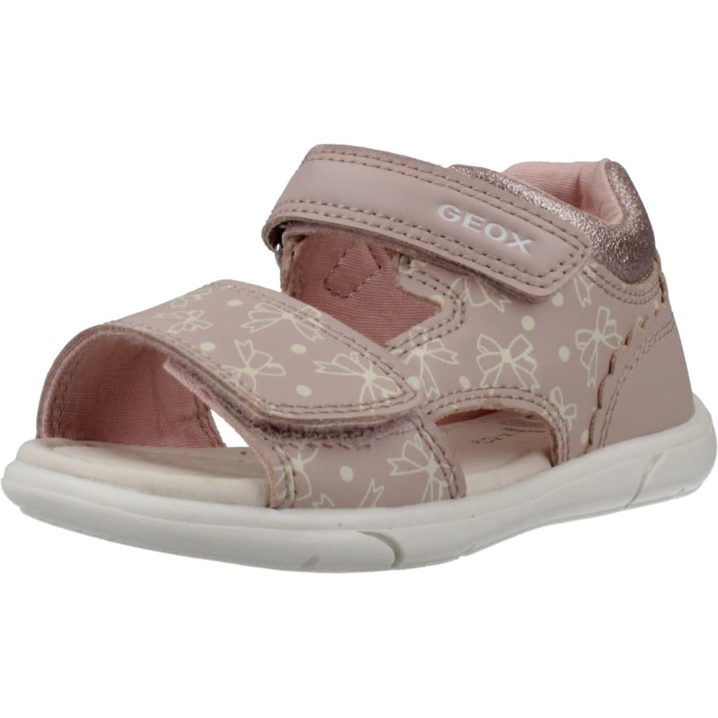 Geox Baby meisje B sandaal Zapito meisje, Wit Zilver, 23 EU
