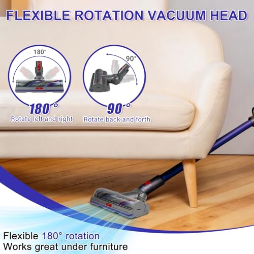 Extolife Upgrade V11 High Torque Cleaner Head Replacement Parts for Dyson V15 V11 Animal V10 SV47 SV28 SV27 SV22 SV15 SV14 SV12 Cordless Vacuum Cleaner Attachments with Anti-Tangle Motorhead Brush by Extolife - Image 6