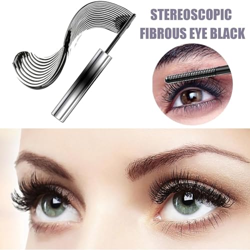 ASMAYSA Iron Mascara - Iron Strong Mascara, 3D Curling Eyelash Iron Strong Mascara, Washable Extra Slim Metal Bristleless Mascara, Non-Clumping,Smudge Proof, Natural Long Lasting Mascara - Image 4