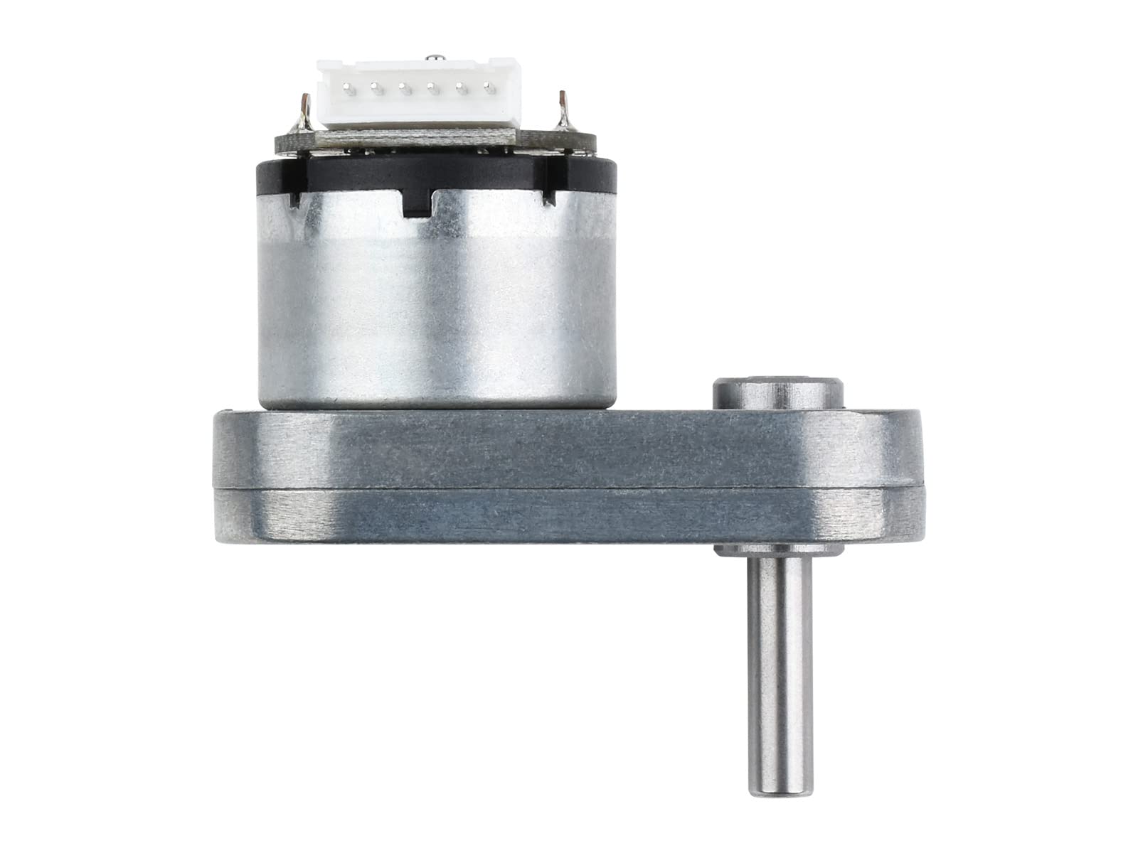 DC 12V Permanent Magnet DC Gear Motor L-Shaped All-Metal Gear Motor with Magnetic Hall Encoder, No-Load Speed up to 240 RPM, Suitable for Robots with Small Wheelbases