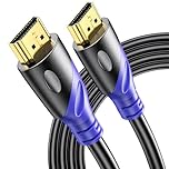 Rommisie 8K HDMI 2.1 Cable 2M, 8K@60Hz 4K@120Hz Ultra HD Cable High-Speed Lead 48Gbps，Supports eARC HDR10 HDCP 2.2/2.3, Compatible with all HDMI devices PC/TV/HDTV/Blu-ray