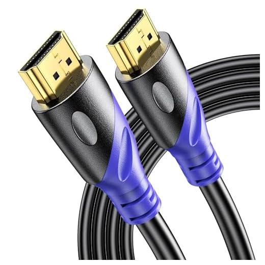 Rommisie Cavo HDMI 8K/4K 2m (HDMI 2.1, 48 Gbps, 8k@60hz,4K@120hz) Connettori Placcati Oro Ad Alta Velocità, Ethernet Audio Return, Compatibile 3D Con Laptop PS3 PC HDTV Proiettore
