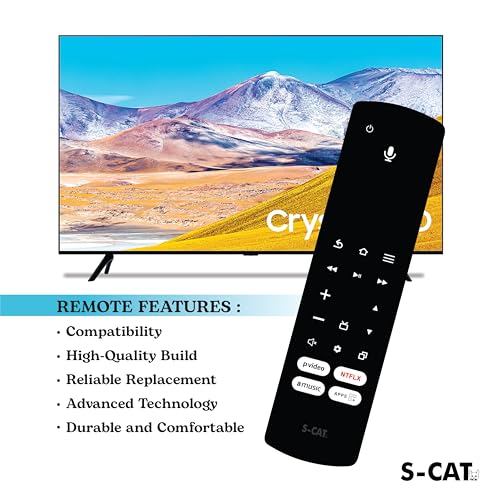 Image of S-CAT Compatible with Amazon Basics /Onida /Croma Fire Tv Remote only Suitable with Voice Command Not Recommended for FireTv Stick Device (Pairing Must, Contact Customer Care for Difficulty in Pairing)