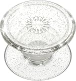 PopSockets Adhesive Phone Grip, Holder, Phone Stand, Glitter - Clear Glitter Silver