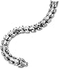 Biker Punk Vintage Stainless Steel Link of the Dragon Scale Mens Bracelet Stainless Steel Bracelet Polished