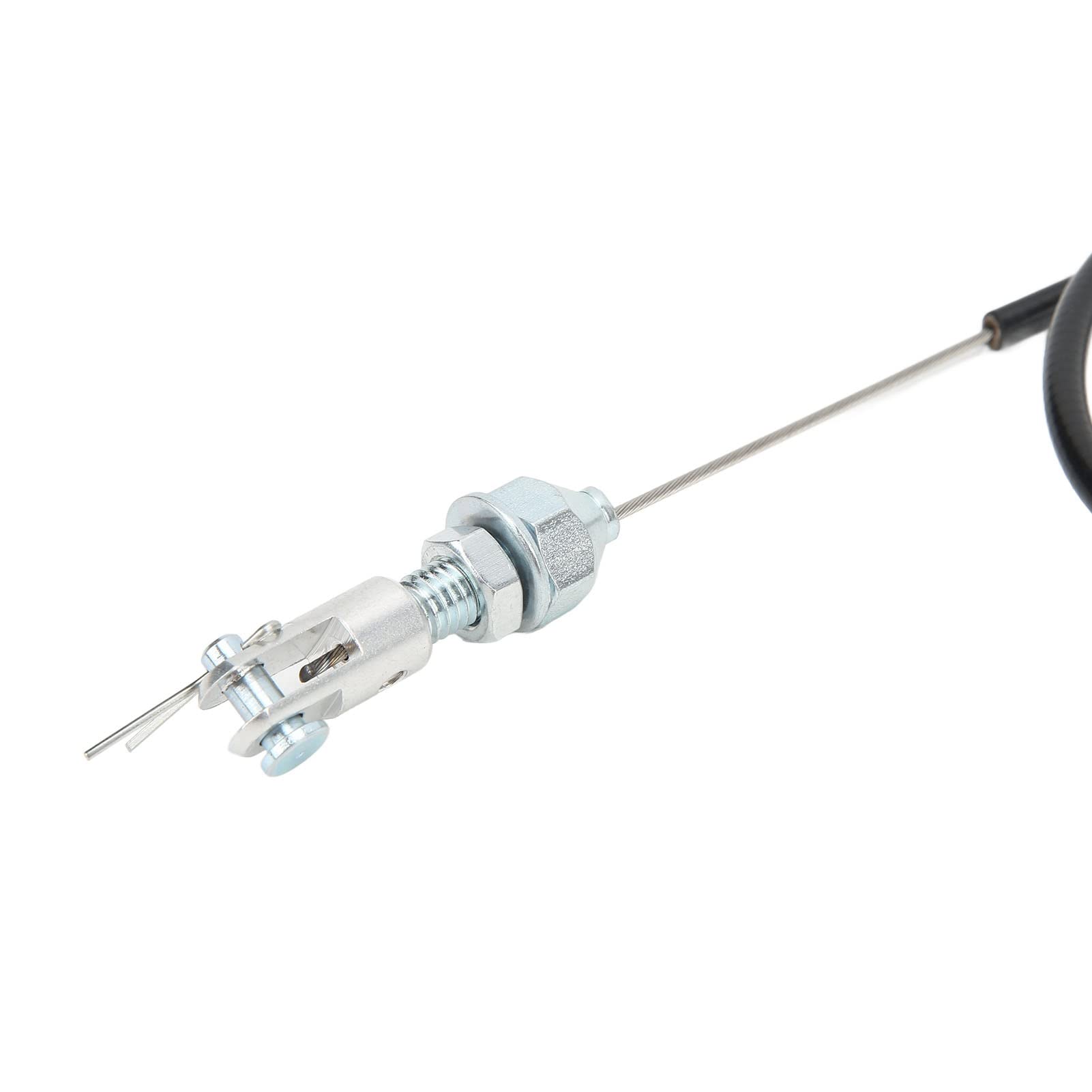 KIMISS Câble d'accélérateur Réglable Universel ABS en Acier Inoxydable Antirouille Haute Performance pour Moteur SB V8 – Câble d'accélérateur tressé en Acier Inoxydable/pièces de Rechange