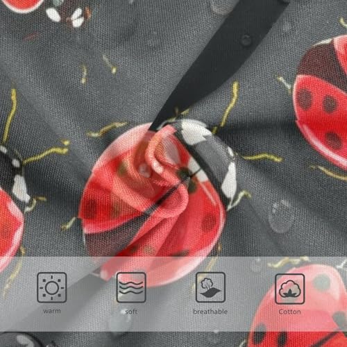 Fancy Girls Underwear Toddler 2t Cotton Panties Little Girl Red Ladybugs Black Spots Black Underpants Briefs3