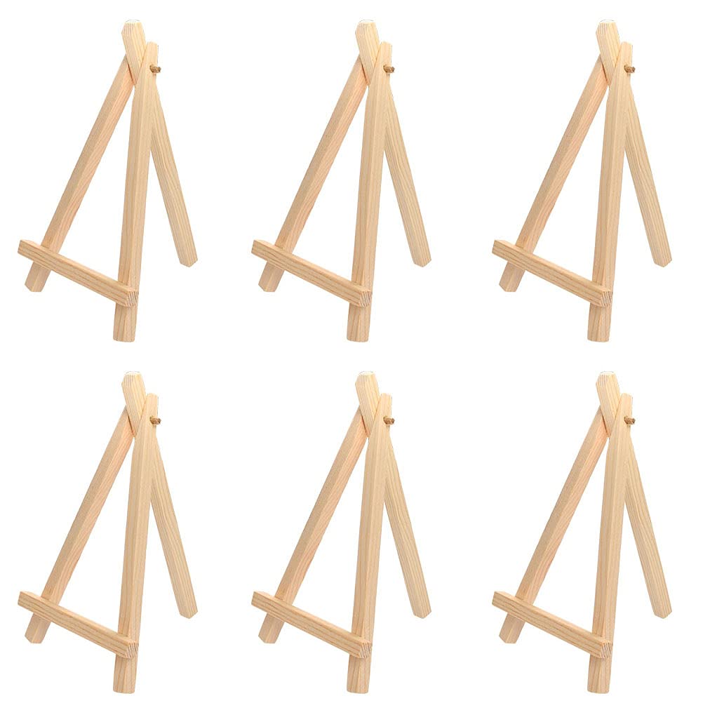 Buy 20Pcs Wood Mini Easel Triangle Frame, Mini Easel, Mini Wooden Artist Triangle Easels for