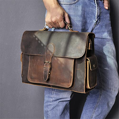 Sac messager en cuir véritable pour protéger votre ordinateur 13 pouces - 2