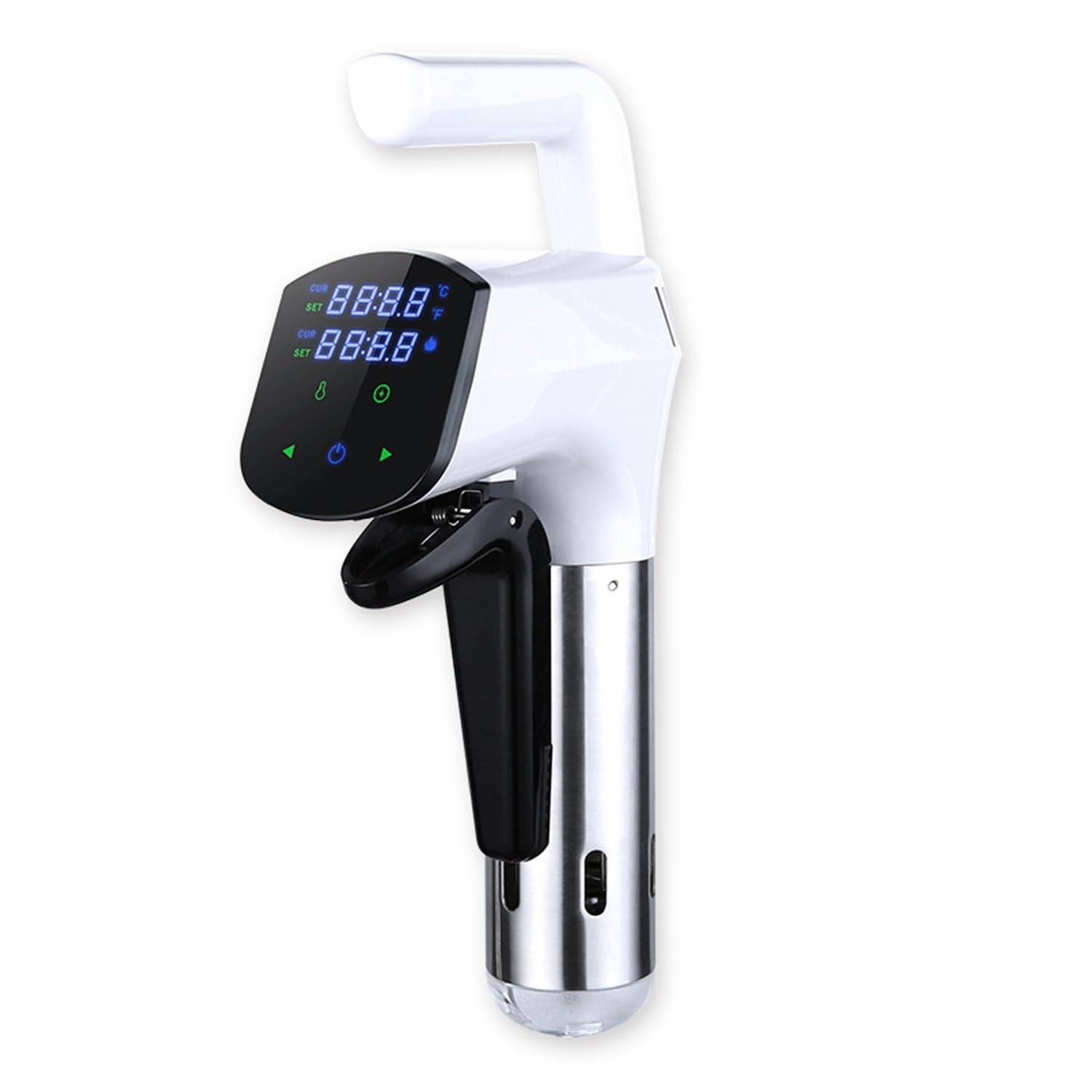 FHRKA Sous Vide Cooker, Immersion Circulator - 1100W WiFi Connected with Touch Screen, Stainless Steel Heating Element for Steak (White)