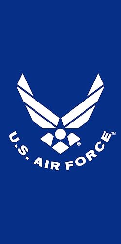 U.S. Air Force Toalla de playa de terciopelo brasileño con licencia de 30 x 60 pulgadas