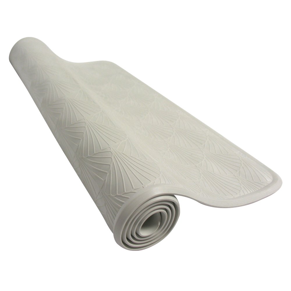 ZPC Zenith Products Rubber Bath Mat, 27.5 by 15.7-Inch, White