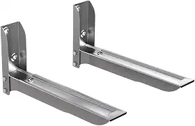 Suporte de Parede Para Fornos e Micro-ondas em Aço Carbono, Comprimento Ajustável, Design Slim e Instalação Prática, Cinza, MW05SL, ELG