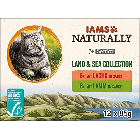 IAMS Naturally Senior Katzenfutter Nass in Sauce Cover