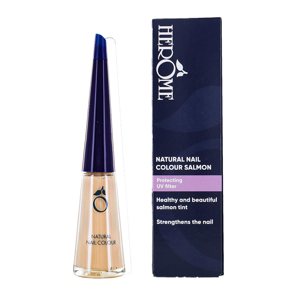 Herome Natural Nail Colour Salmon -​Vernis à Ongles Fortifiant - Pour une French Manucure -​10ml.