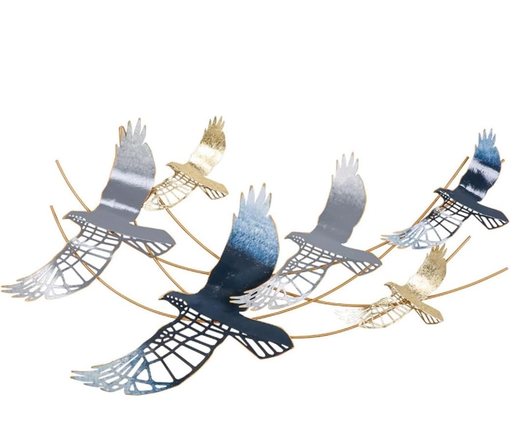 ZWQXZX Wall Decoration Wall Sculptures Wall Decoration Metal Birds